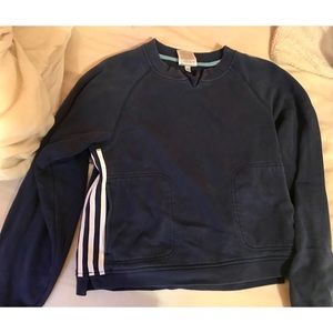 Vintage Adidas navy pullover sweatshirt